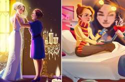 Талантливая художница покорила сеть трогательными иллюстрациями о взаимоотношениях матерей и дочек