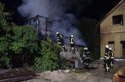 Ліквідація пожежі у будинку на Осокорках