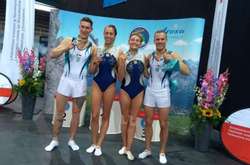 Українські дуети здобули два срібла на етапі Кубка світу зі стрибків на батуті