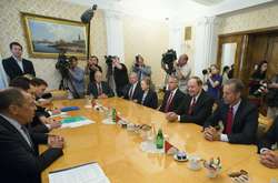  Глава МИД России Сергей Лавров встречается с делегацией сенаторов США, 3 июля 2018 года 