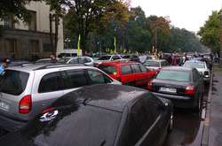 Масштабна акція «євробляхерів»: центр Києва паралізовано (фото)