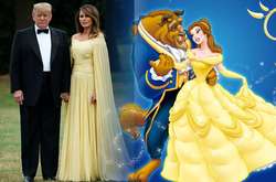 В стиле «Красавицы и чудовища»: Мелания Трамп восхитила сказочным луком на гала-ужине с Терезой Мей