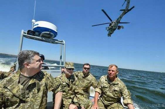 Порошенко прибув до Одещини на морські навчання 