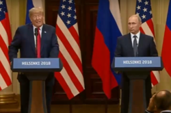 Трамп и Путин на пресс-конференции в Хельсинки