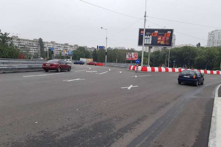Транспортна розв’язка на Борщагівці відкрита після тривалої реконструкції (фото)