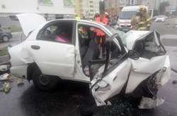  Понівечений внаслідок ДТП &laquo;Ланос&raquo; 