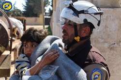 Рятувальник гуманітарної організації «Білі шоломи»