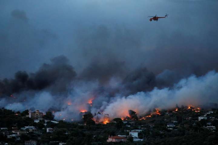 Лісові пожежі: у Греції оголосили жалобу за жертвами