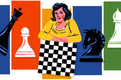 Сайт Google посвятил свою главную страницу украинской шахматистке