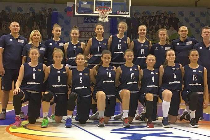 Жіноча кадетська збірна України з баскетболу мінімально поступилася Словаччині