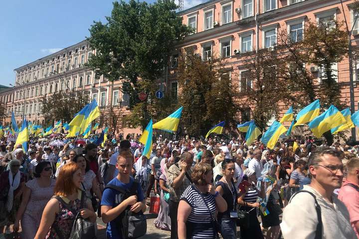 Поліція назвала кількість учасників хресної ходи Київського патріархату
