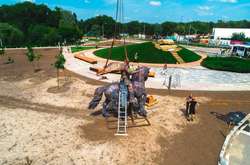 У Києві встановлюють пам’ятник Іллі Муромцю (фото, відео)