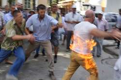 В Симферополе мужчина устроил акт самосожжения