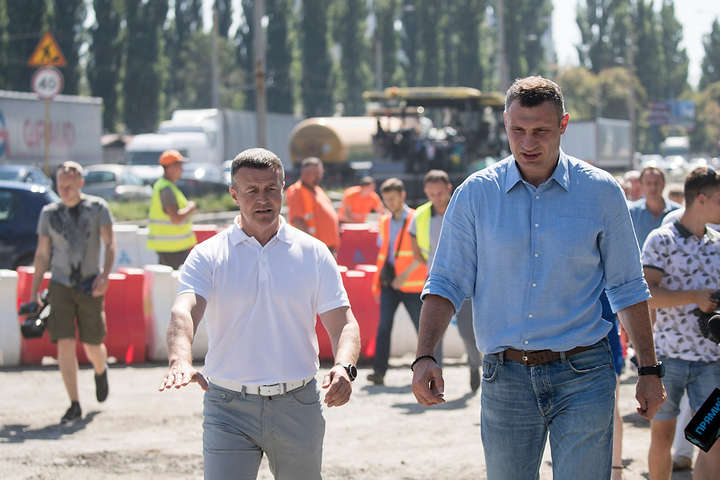 Кличко проінспектував ремонт вулиці Академіка Заболотного (фото)
