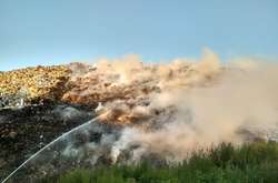 Під Полтавою горіло міське сміттєзвалище