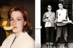 В объятьях сумоиста и с бананом в носу: В сети появились забавные архивные снимки знаменитостей