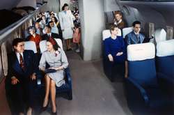В ті часи авіаперельоти вважалися небаченою розкішшю. Архівні фотографії 1950-х років
