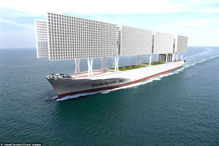 Французские архитекторы предложили проект корабля-тюрьмы (фото)