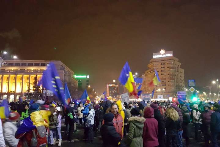 Антиурядова акція в Бухаресті пройшла без серйозних інцидентів