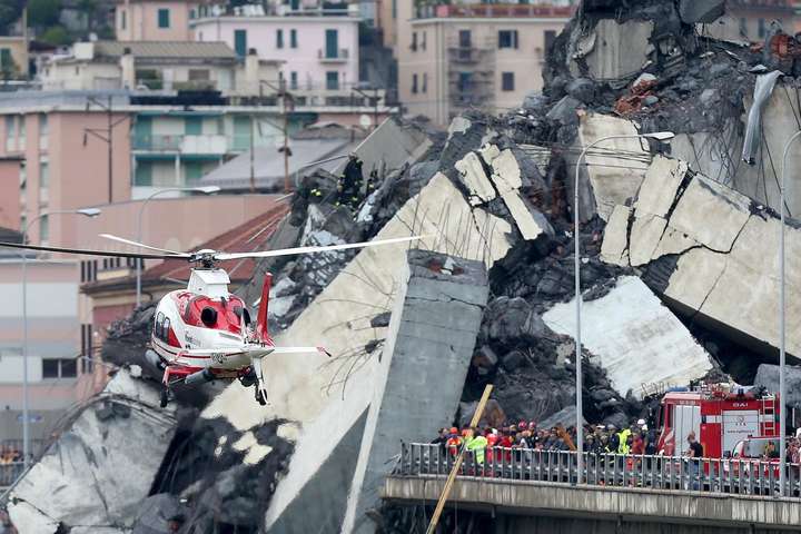 Влада Італії заявила про 38 загиблих в Генуї