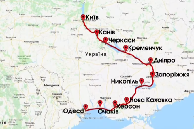 Заради рекорду мандрівник планує проплисти з Києва до Одеси на сапборді