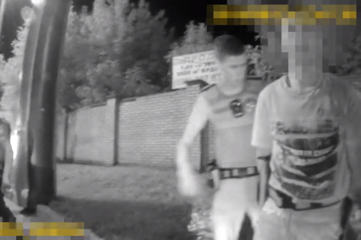 У Вінниці п’яний водій тікав від патрульних і в’їхав у паркан (відео)