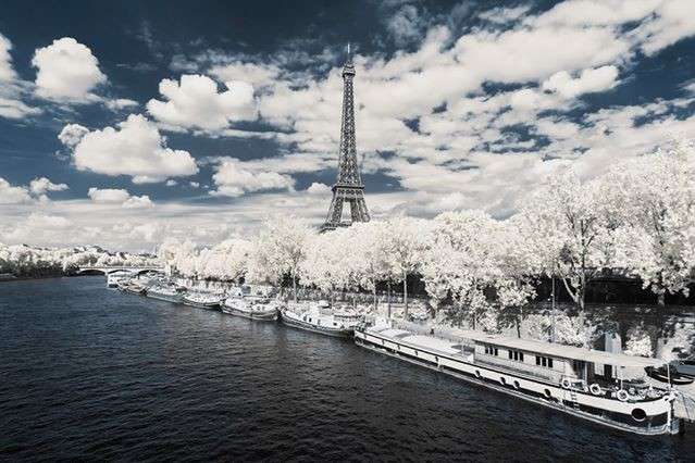Столица Франции, какой вы еще ее не видели. Как выглядит Париж в инфракрасном диапазоне