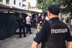 Місце конфлікту на будівництві на вул. Жилянській, 68