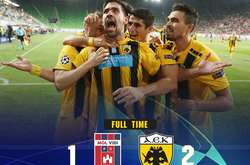 Ліга чемпіонів. АЕК наблизився до групи, «Янг Бойз» і «Динамо» Загреб зіграли внічию
