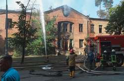 У Києві горів будинок колишньої друкарні