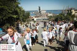 Живий ланцюг на Потьомкінських сходах