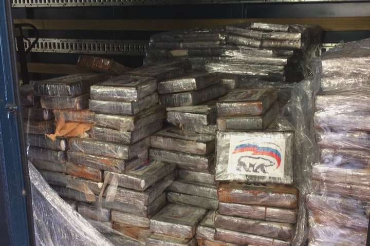 Дві тонни кокаїну з логотипом «Єдиної Росії» знайшли у Бельгії