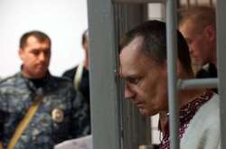  Український політв'язень Микола Карпюк під час суду у Грозному 
