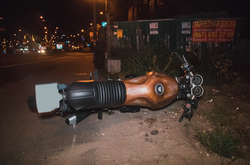 Від місця зіткнення мотоцикл відлетів на відстань близько 40 метрів&nbsp;