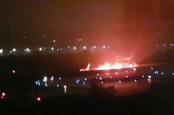 В Росії загорівся літак під час посадки: є постраждалі