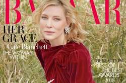 Кейт Бланшетт снялась сразу для двух обложек британского Harper's Bazaar
