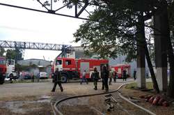 Ліквідація пожежі на&nbsp;Київському судноремонтному заводі