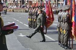 Степан Полторак і українські військові на параді з нагоди Дня Незалежності, 24 серпня 2018 року&nbsp;