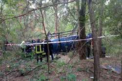 Вертоліт упав на Труханів острів