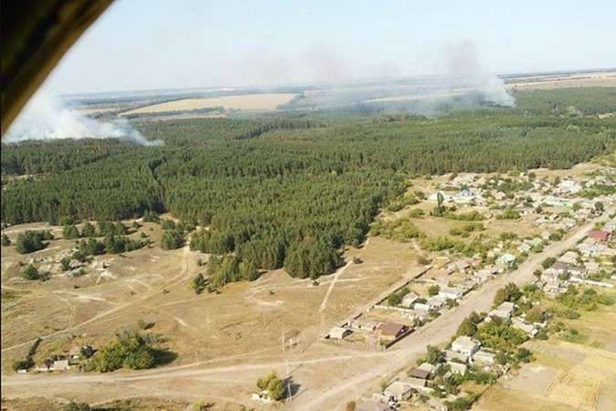 ДСНС: лісову пожежу в Харківській області ліквідовано
