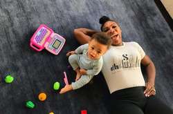 Серена Уильямс с дочкой