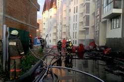 Ліквідація пожежі&nbsp;на вул. Ясногірській, 1 у Києві