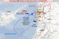 Схема ударів армії Ізраїля
