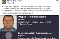 До бази «Миротворець» почали вносити українців з угорськими паспортами