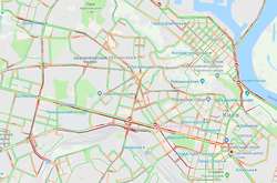 Київ став у заторах через дощ (карта)