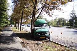 У Кривому Розі маршрутка врізалась у дерево, 10 постраждалих