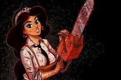 Художник показал, как выглядели бы принцессы, будь они главными злодейками известных фильмов ужасов