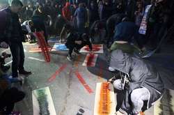 Під АП завершилась акція солідарності з постраждалими внаслідок нападів активістами