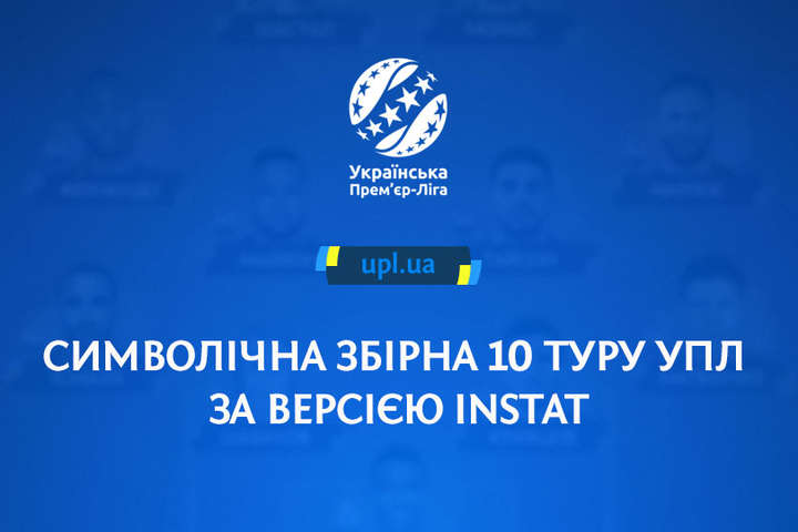 Визначилася символічна збірна 10-го туру Прем'єр-ліги України на основі оцінок InStat (фото)