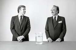 Молодий Дональд Трамп з батьком Фредом